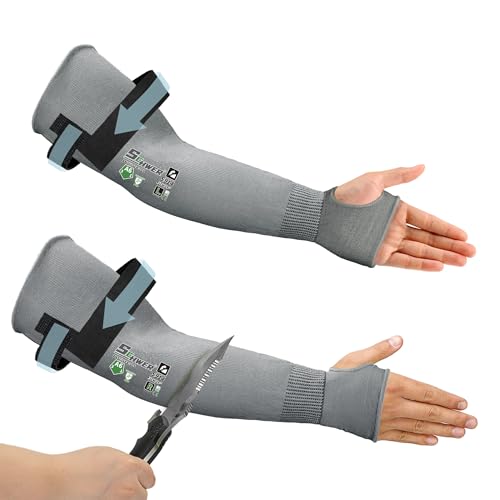 Schwer 10 Pairs 18in A6 Cut Resistant Arm Sleeves for Gardening, S914