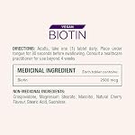NATURE'S BOUNTY Biotin, Dissoudre rapidement les comprimés, maintenir les cheveux et la santé de la peau, maintenir la santé des ongles, aide à métaboliser les nutriments, végétalien, aromatisant cerise, 34 g