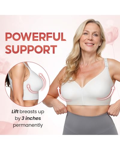 Senorita Zip up Bra, Senorata - Uplacy - Zip-up Powerful Support Comfy Bra, Ziplacy Women's Zip Front Sports Wireless2