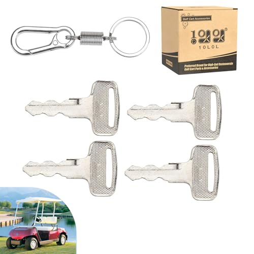 10L0L 4 Pack Ignition Keys for Yamaha G14 G16 G19 G20 G21 G22 G29 Drive Electric Golf Cart Replace OEM JU2-H2511-00