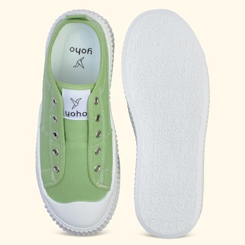 Image of YOHO Cruise Women's Without Lace Trendy Stylish Canvas Slip-On Sneakers (SoS)