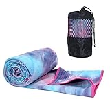 Supersuave y absorbente: hecho de 80% poliéster y 20% poliamida, perfecto para sesiones sudorosas de bikram y yoga caliente donde necesitas absorber el sudor para mantenerse en postura y equilibrado.