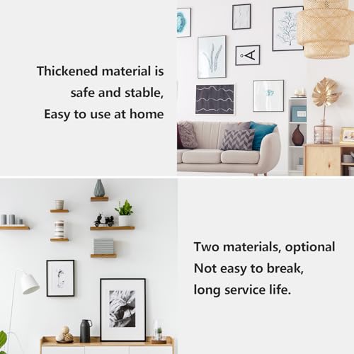 Image of 4 Hole Flush Wall Picture Hanger Hook with Screws, 18 Pieces Interlocking Stainless Steel Hanging Buckle Mirror Panel Connecting Concealed Hanger Art Gallery Clock Shelves Mirrors Hanging Hardware
