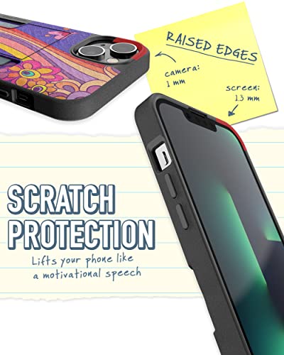 Image of Smartish iPhone 14 Plus Wallet Case - Wallet Slayer Vol. 2 [Slim + Protective] Credit Card Holder w /Kickstand - Drop Tested Hidden Card Slot Compatible w /Apple iPhone 14 Plus - Groovy, Baby