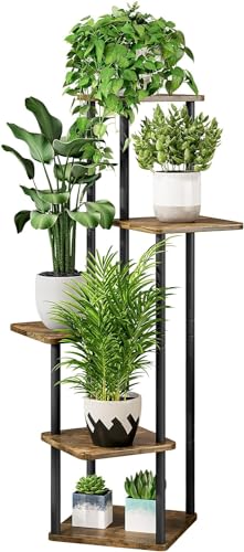 Traditional Indian Furniture Pieces 21 Snazzy Plant Stand 5 Tier Indoor Metal Flower Shelf for Multiple ...