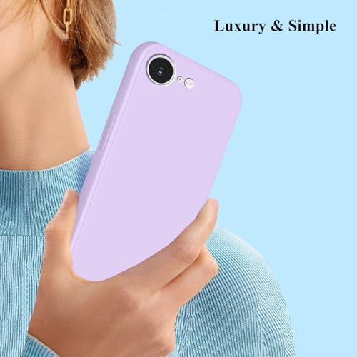 Coque iPhone 16e silicone violet pour un style joli et esthétique