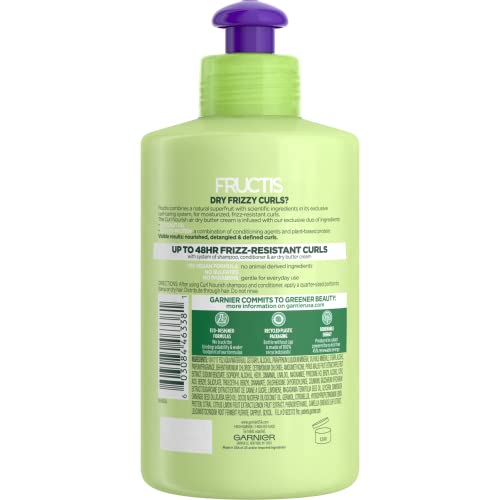 Garnier Hair Care Fructis Curl Nourish Shampoo, Conditioner, And Butter Cream Leave In Conditioner, For 24 Hour Frizz Control, Intense Moisture For Smoother, Frizz-Resistant Curls #TOP1