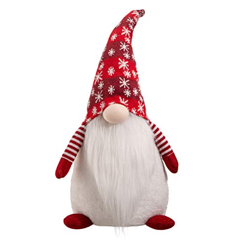 Glitzhome Christmas Decoration 24" H Fabric Christmas Gnome Standing Decor Tabletop Gnome Figurines Xmas Home Ornaments #TOP5