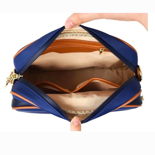 Anti-Theft Waterproof Full Cross-Body Bag with Adjustable Faux Leather Strap with Classic Hardware4