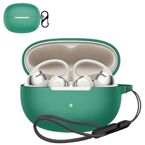 For Shokz OpenDots 2 �p �P�[�X �J�o�[ �yNOUKAJU�z ���C�����X �C���[�z�� �V���R�� �ی�P�[�X �i�J���r�i�t��+�X�g���b�v�t�� �j �����h�~ �L�Y�h�~ �ϏՌ� �����[�d�\ �h�� �h�o (�O���[��)