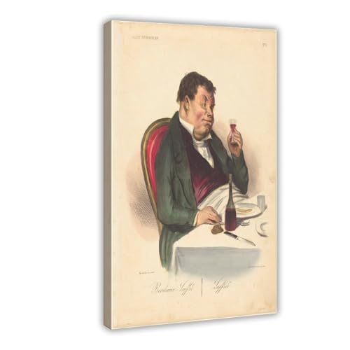 Affiches sur toile Honoré Daumier Bordeaux 1836 avec cadre à suspendre 20x30 cm