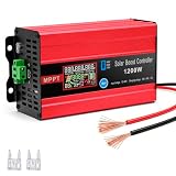 VUICCI 30A Boost MPPT Solar Charge Controller 1200W, Step-Up 48V/60V/72V, Max 15A for Lead-Acid & LiFePO4 Batteries, 99% Tracking & 98% Efficiency, RV Golf Cart Off-Grid, Universal PV Panels