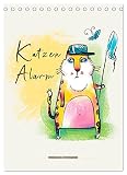 Katzen Alarm (Tischkalender 2023 DIN A5 hoch), Calvendo Monatskalender