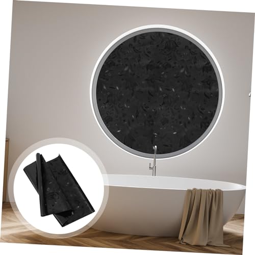 Película decorativa para ventana baño en PVC negra miniatura 5
