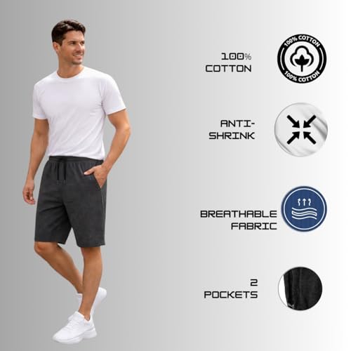 Image of KART BLACK Plus Sizes Men's Cotton Knee Length Shorts(M,L,XL,XXL,3XL,4XL,5XL Shorts) | Casual and Night Wear Mens Shorts