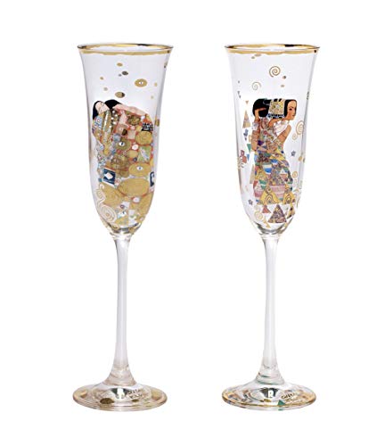 CREAFLOR HOME 2er Set Gustav Klimt Sektgläser Die Erwartung + Die Erfüllung Goebel Artis Orbis CREAFLOR HOME 2er Set Gustav Klimt Sektgläser Die Erwartung + Die Erfüllung Goebel Artis Orbis