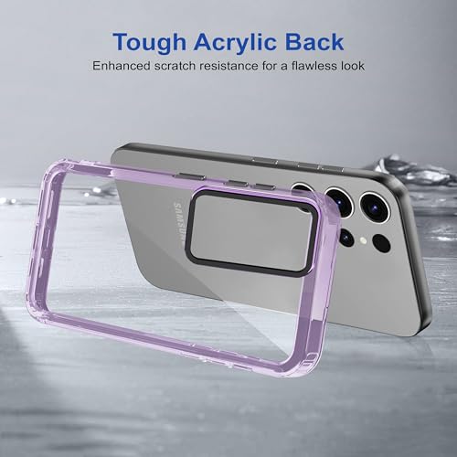 Image of Zapcase Back Case Cover for Samsung Galaxy S25 Ultra 5G | Compatible for Samsung Galaxy S25 Ultra 5G Back Cover | Case Cover with Camera Protection | (TPU + PC | Translucent Purple)