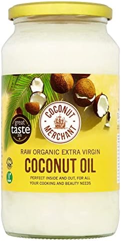 Coconut Merchant Organic Coconut Oil 1L | Extra Virgin, Raw, Cold...