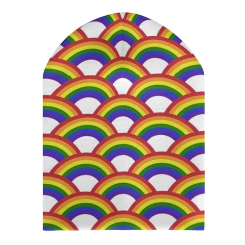 LGBTQ Pride Mouth Rainbow Gay Kids Beanie Hat for for Girls Boys Children Cap Winter Knitted Chemo Cancer Headwear Accessories Gifts Decoration3