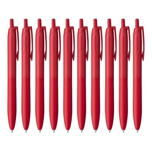 Stylo Uni Jetstream rouge 0.5mm pour prise de notes et corrections lot de 10