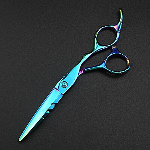 Tijeras de barbero para Cortar el Cabello, 6 Pulgadas, Acero japonés, Color Verde, para peluquería.