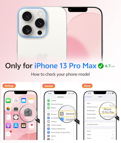 Image of FNTCASE for iPhone 13 Pro Max Case: [Compatible with Magsafe] Translucent Matte Magnetic Cases [Full Camera Protection] Military Grade Shockproof Protective Phone Cover - Light Pink