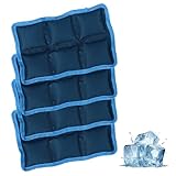 Matériel premium: Le pack de glace est fait de bonne qualité de matériau en polyester pour offrir un refroidissement durable pour vos repas.Le matériau extérieur est également facile à nettoyer.