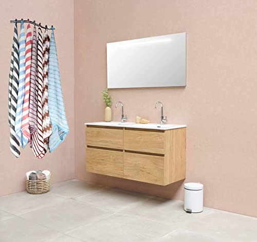 Image of HFI UrbanArts Microfiber Towel 300 GSM Ultra Soft, Super Absorbent and Anti-Bacterial Large Bath Towel, 140 cm X 70 cm Pack of 4 Multicolour Towel (Assorted)