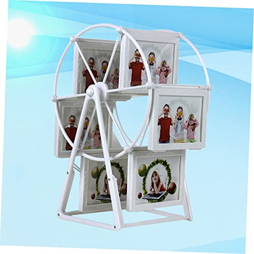 Lifkome Work Desk Decor Windmill Decor Vintage Frames Desk Photo Frame Picture Frames For Desk Vintage Table Photo Decoration Photograph Frame Ferris Wheel Photo Album Decorate Giant White #TOP1