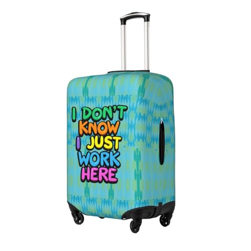 I Don't Know I Just Work Here Suitcase Cover,Luggage Protector Suitcase Covers For Luggage,Luggage Covers for Suitcase (Medium)2