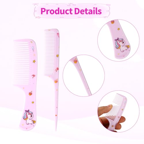 Set de 2 Peines Rosados para Niñas y Mujeres miniatura 3