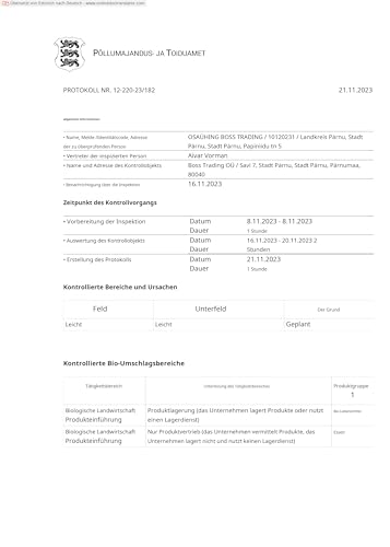 Stockholm Organic Perga - Bienenbrot 200g