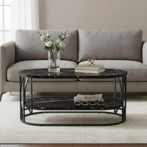 Image of Coffee Table Centre Table (C-BLK-BLK)