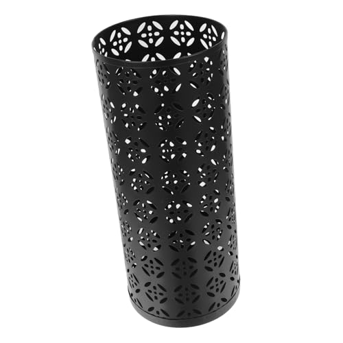 Seau à fleurs en fer noir SOIMISS avec design creux pour décoration