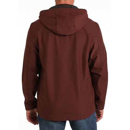 Cinch Men's Red Hooded Softshell Jacket3