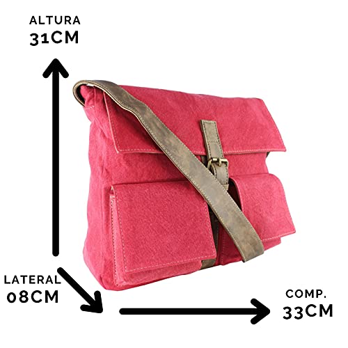 Pasta Lenna's Carteiro A007 Vermelho