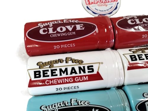 Beemans Black Jack Clove Sugar Free Chewing Gum - 2 20 Piece Tubes of Each Flavor - Old Time Assortment