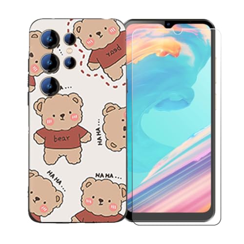 pGYDQQKJP[X Oukitel C1 Plus + KXXN[یtB Aȃ\tgVRP[XیTPUJo[̃P[XJo[ p (6.52") - LLM48