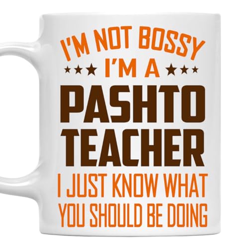 MONIZILUCKY I'm Not Bossy, I'm a Pashto Teacher Mug 11Oz
