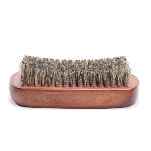 PartyKindom Beard Brush for Men Beech Handle Beard Beard Cleaning Brush Beard Care Accessory Smooth Bright Beard