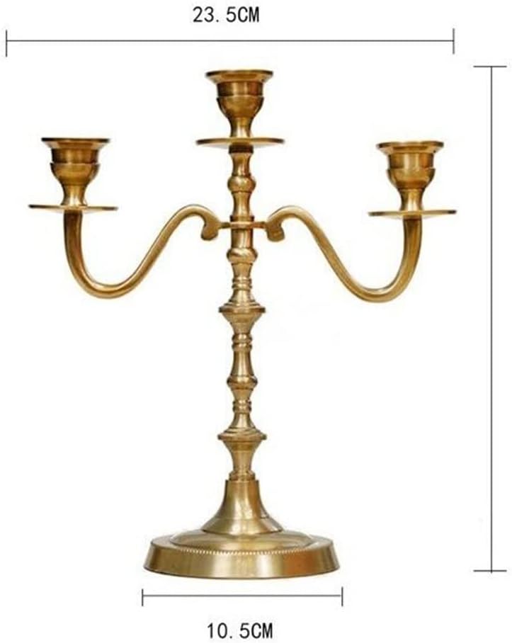 Home European Retro Three- Candlestick Romantic Candle Ornaments Decoration Table Decorations