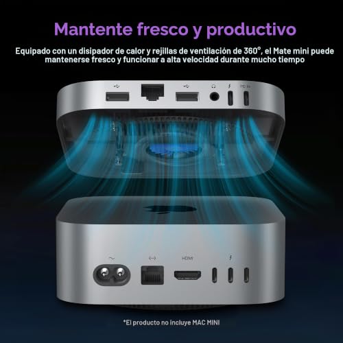 Base para Mac mini M4, estación Beelink Mate con 2 ranuras SSD M.2 7