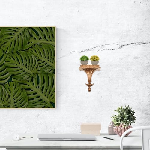 Rangement mural pour petits objets étagère dorée esthétique et chic