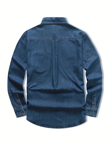 Image of Lymio Shirt for Men | Denim Shirt for Men | Regular Fit Stylish Long Sleeve Shirts (LMS-44-45)