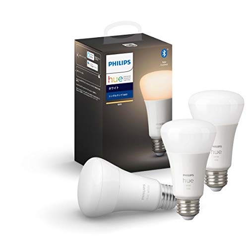 【アウトレット品】Philips Hue ホワイト シングルランプ 3個セット (電球色)Bluetooth + Zigbee E26 LED電球 スマートライト 調光 Alexa Amazon Echo Google Home対応 アレクサ対応
