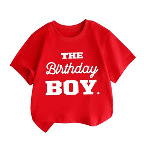 The Birthday Boy Shirt Toddler Boys Birthday Dude 2nd 3rd 4th 5th 6th Gift Kids Short Sleeve Party T-Shirt Tee Tops