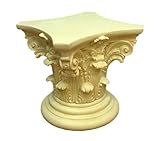Peso 10 kg KARO DESIGN Cuadros Diseño Columna Antiguo Socket de Flores Columna Decorativa (Flores Soporte Yeso París (Adornos Teléfono Mesa