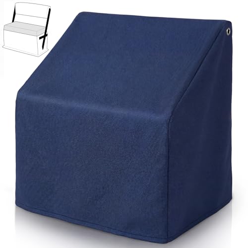 GliCraft Waterproof Universal Boat Swing Back Seat Cover Oxford Leaning Post Swingback Cooler Boat Seat Cover 36" H x 36" W x 20" D, Gray