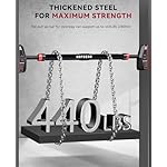 HAPBEAR Pull Up Bar for Doorway, Strength Training Chin up Bar without Screws, Adjustable Width Locking Mechanism Pullup Bar with Non-slip, Doorway Pull Up Bar for Home Gym Upper Body Workout - Image 2