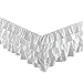 Chezmoi Collection Ella 15" Drop Multi Ruffle Waterfall Bed Skirt (Queen, White)